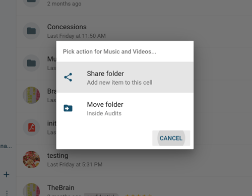 Drag'n'drop files on an existing Cell