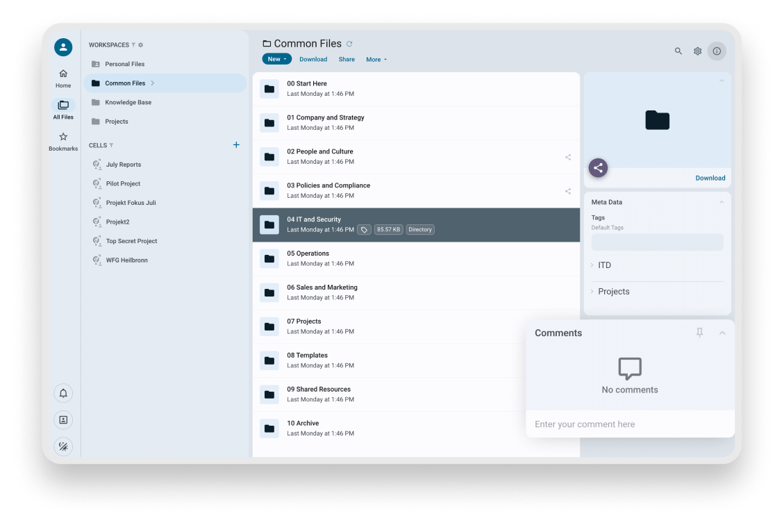 pydio-as-document-portal